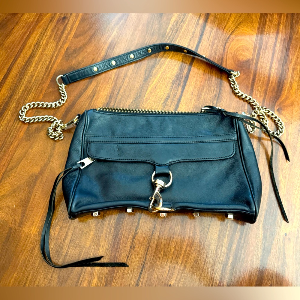 Rebecca Minkoff black leather crossbody bag